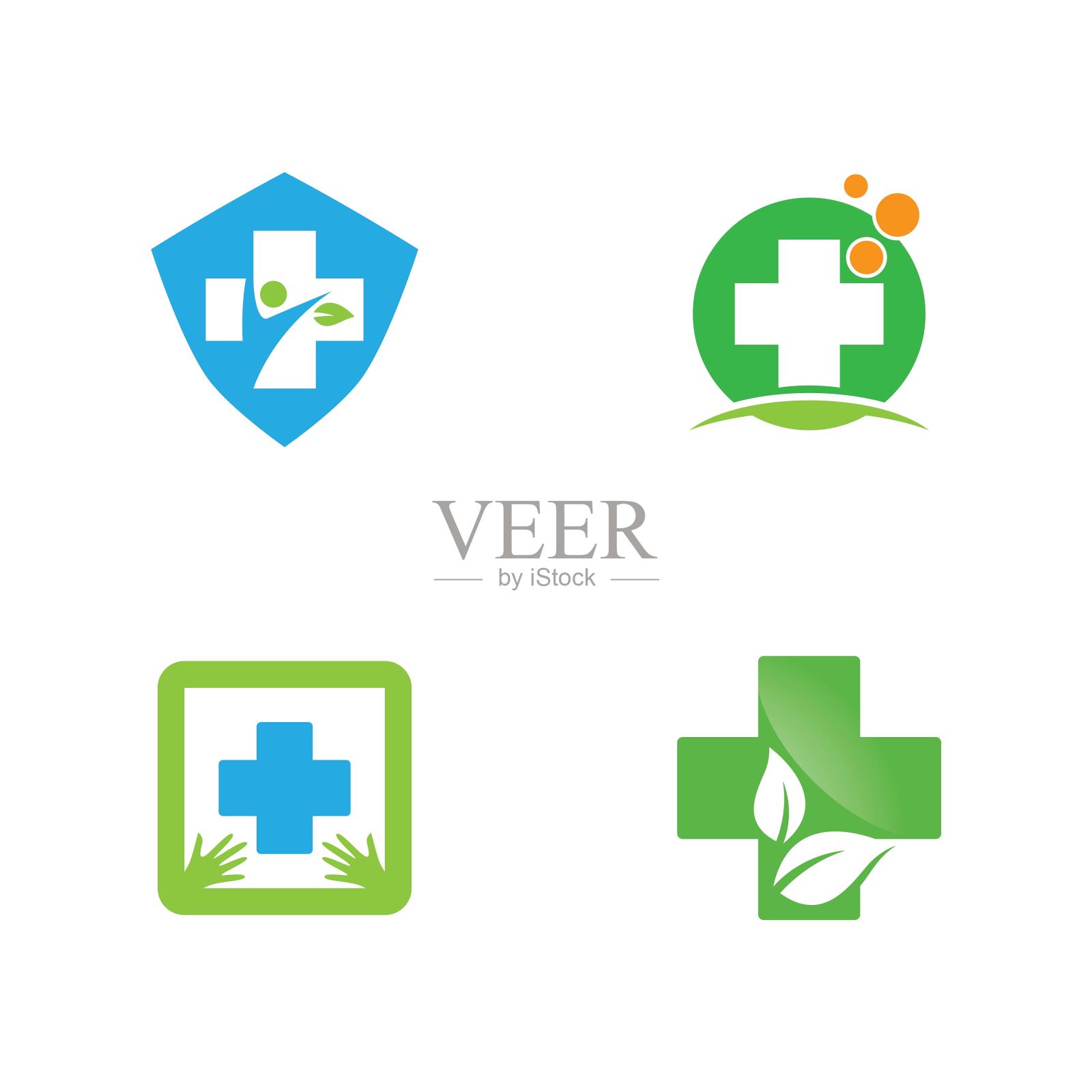 医疗十字符号矢量图标图标素材