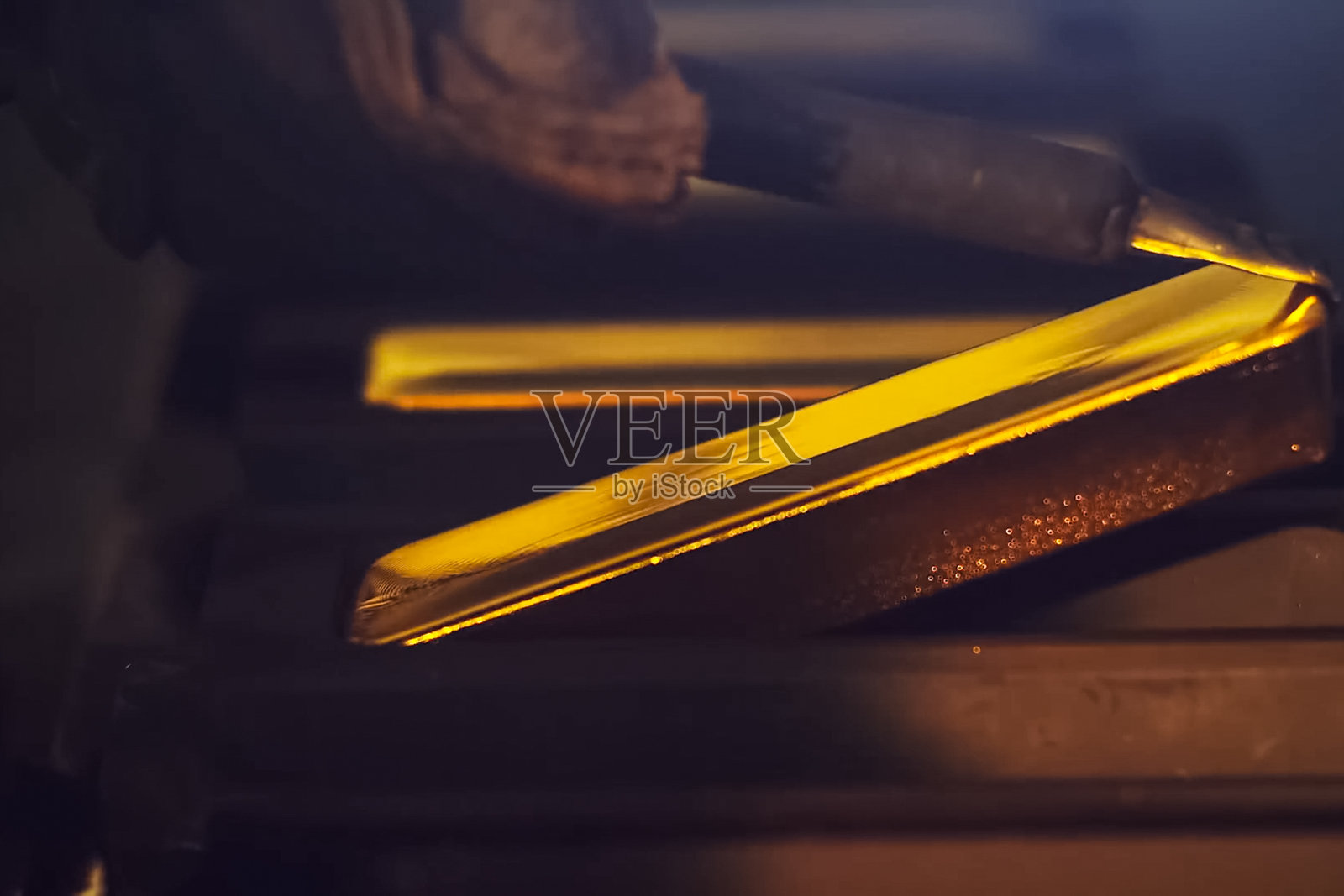 金条。金块形式的黄金照片摄影图片