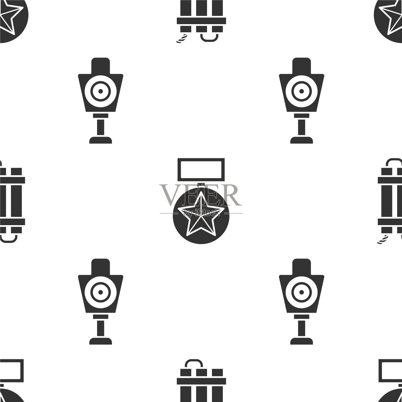 设引爆炸药棒军事奖励图标素材