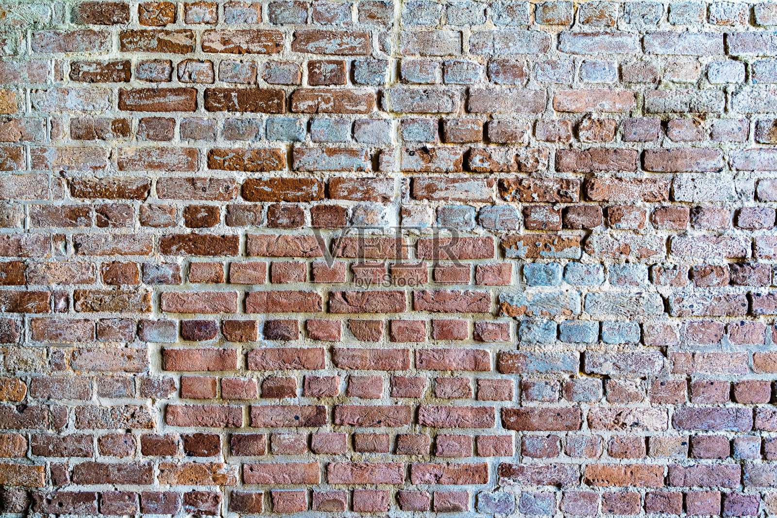 来自Fort Zachary Taylor要塞的旧砖、彩色砖砌体和自然水力水泥背景纹理照片摄影图片