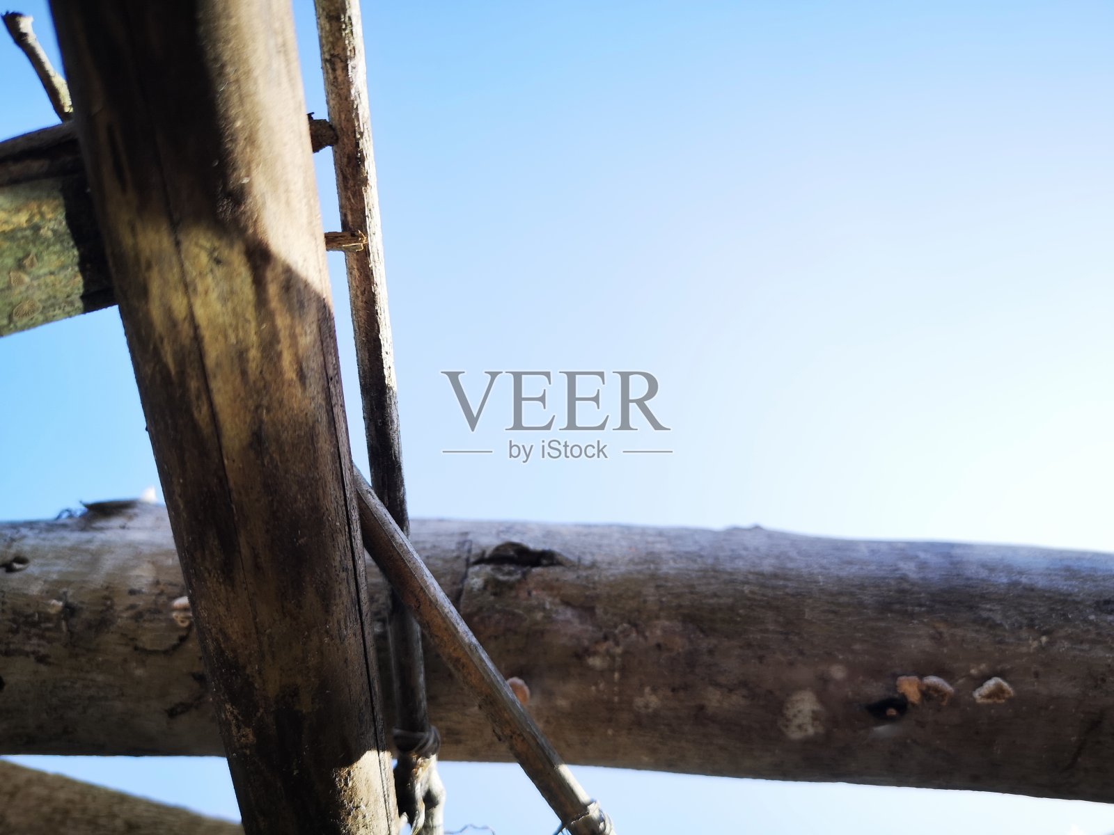 重叠的木头。照片摄影图片