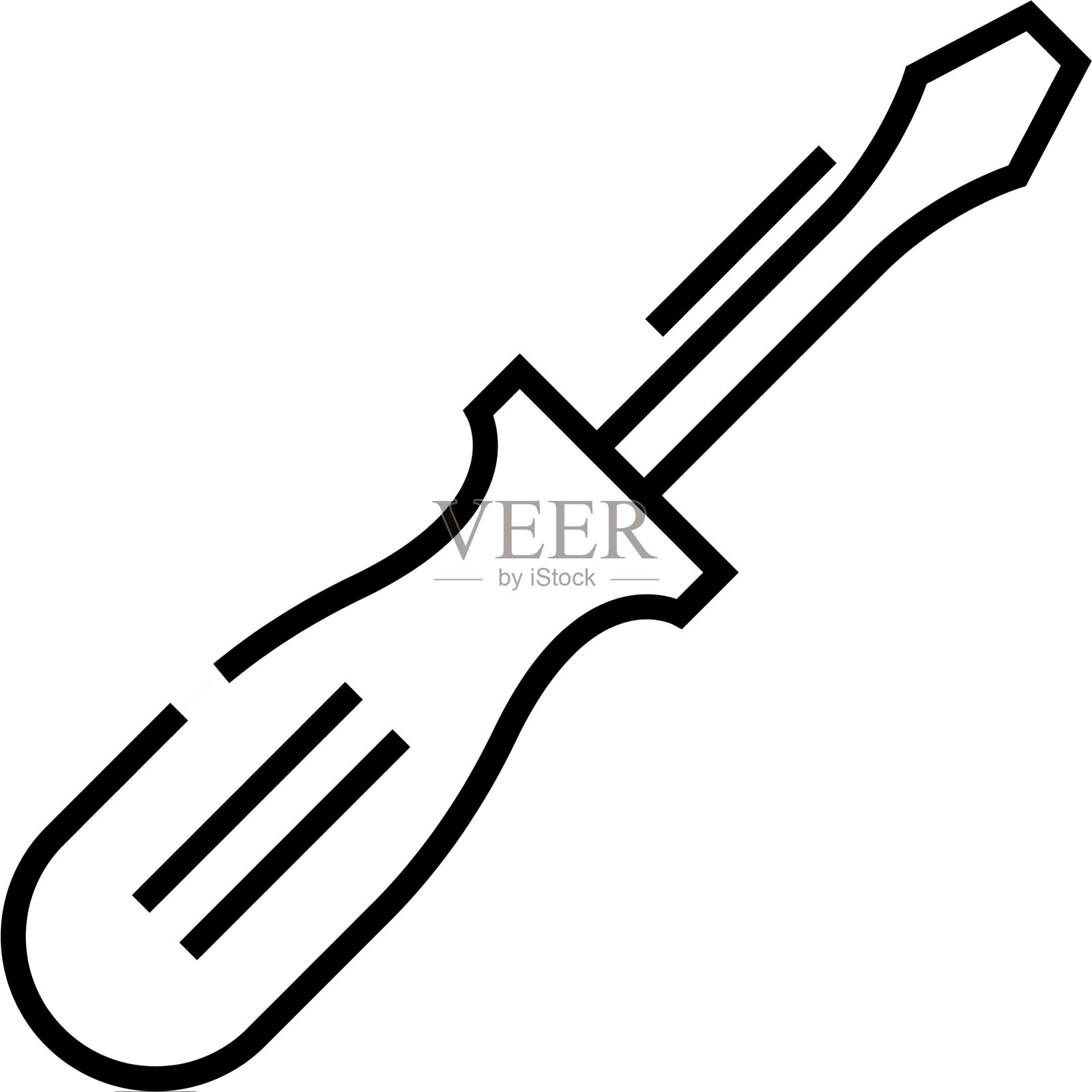 撬锁线图标概念标志轮廓设计元素图片