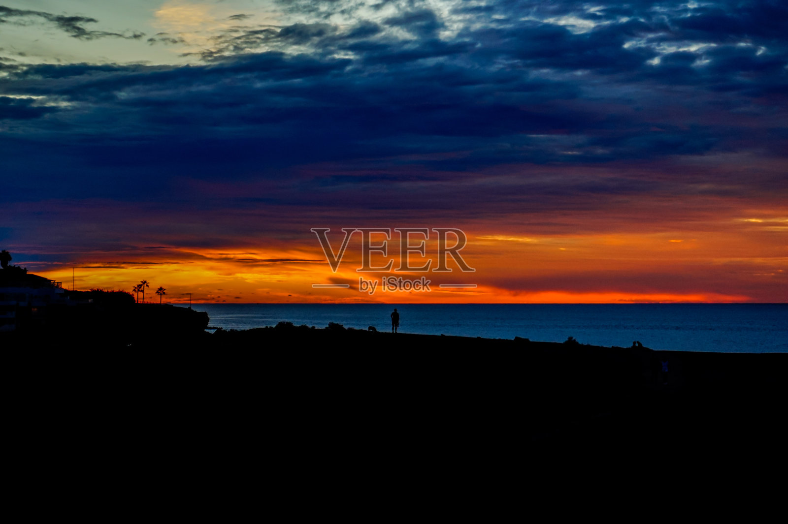 西班牙热带火山加那利群岛的景观照片摄影图片