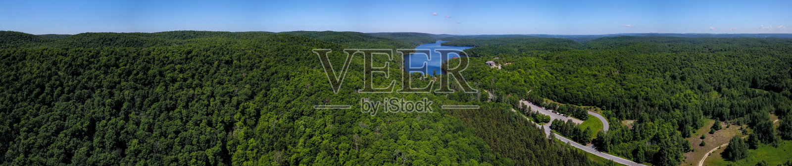 魁北克加蒂诺公园鸟瞰图照片摄影图片