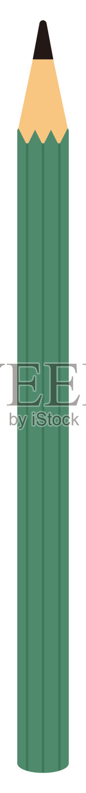 铅笔图标上的白色背景。设计元素图片