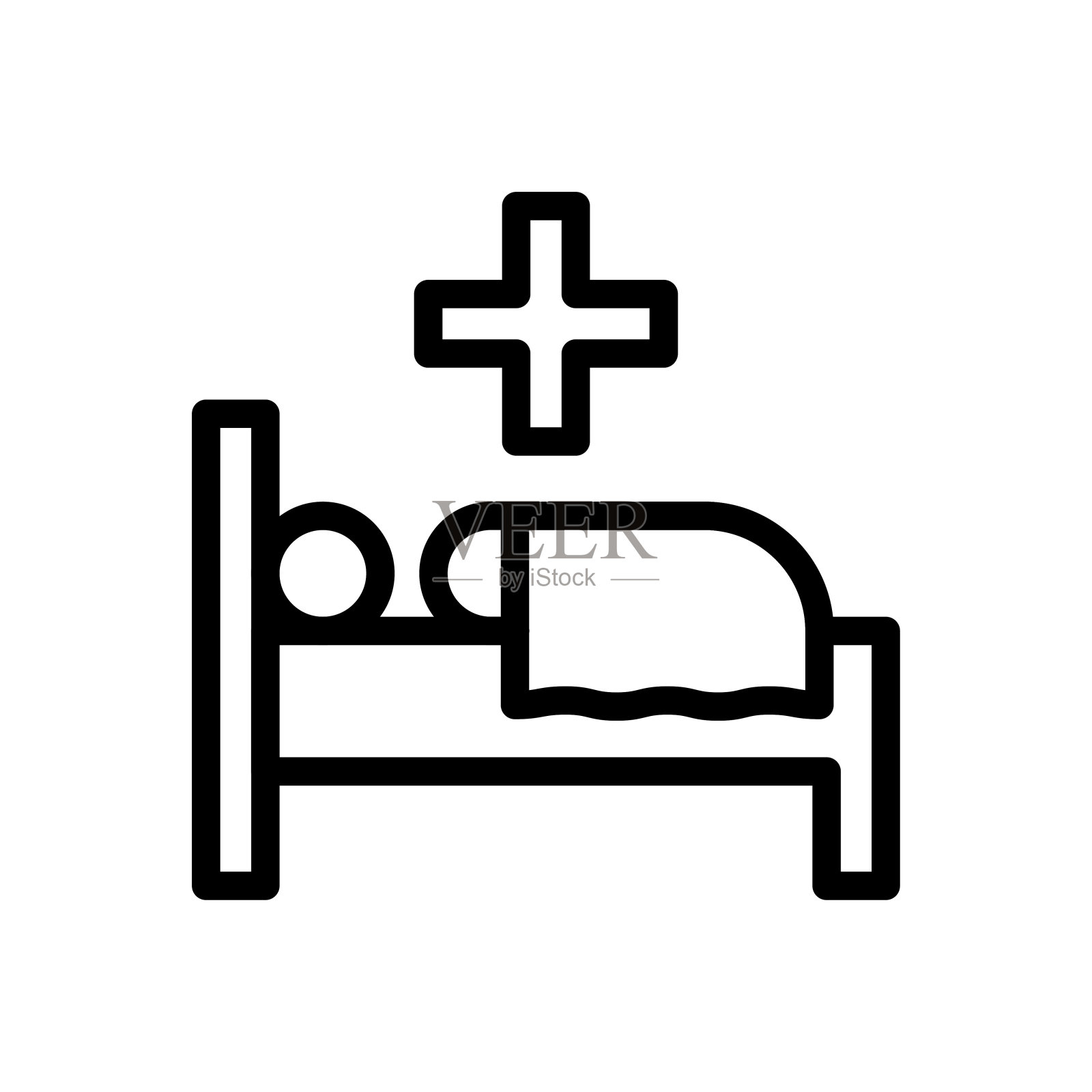 病人插画图片素材