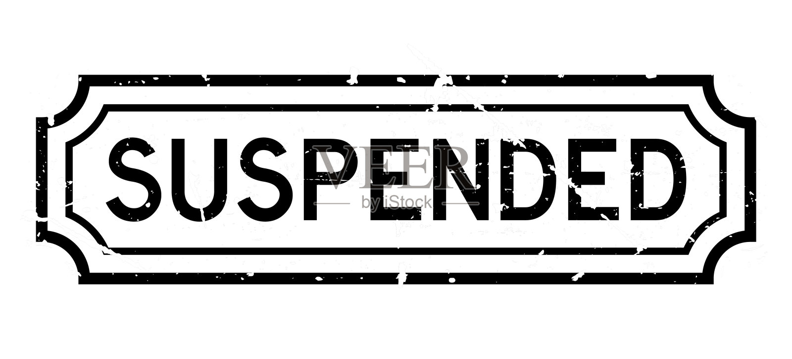 垃圾黑色悬挂字橡胶密封邮票在白色背景插画图片素材