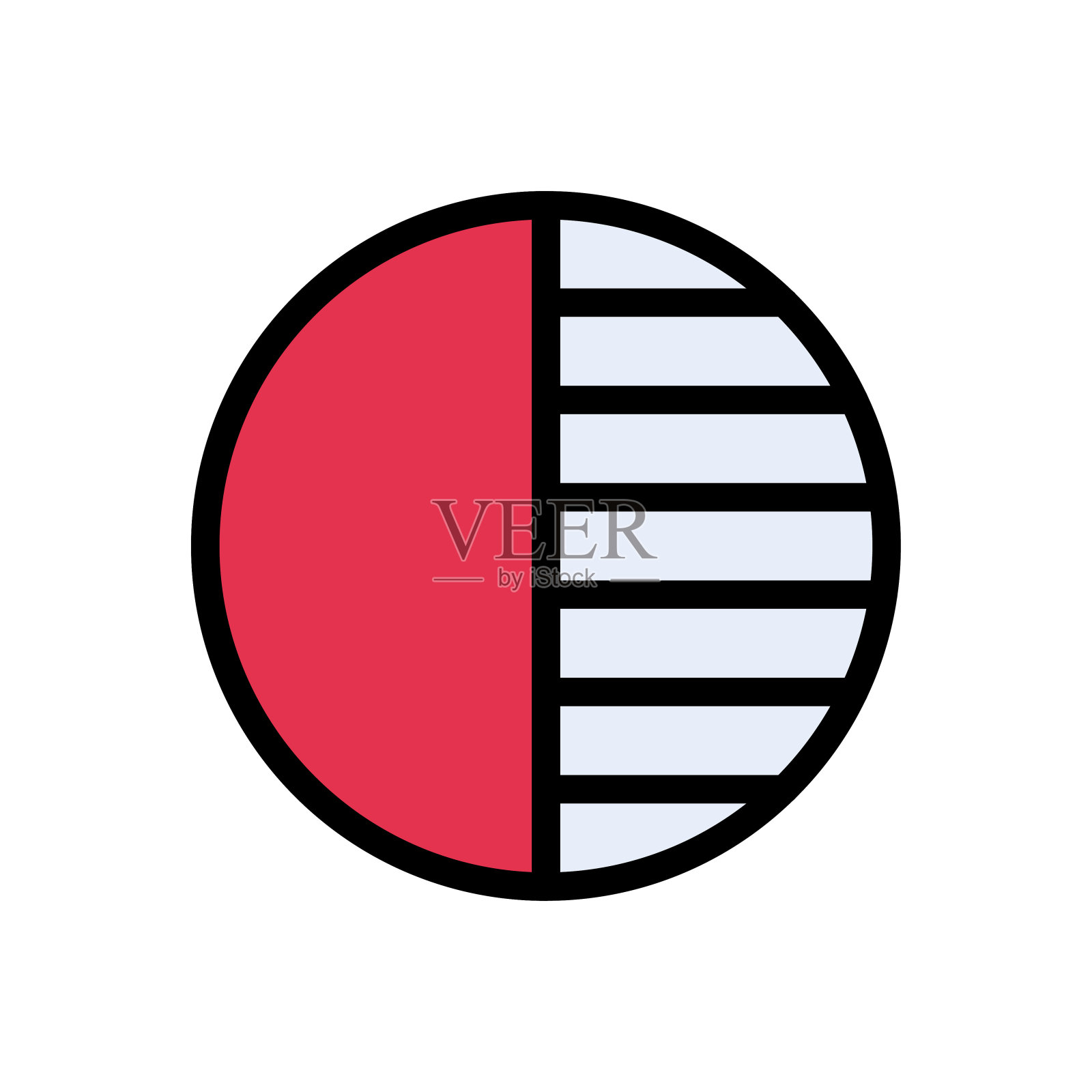 对比插画图片素材