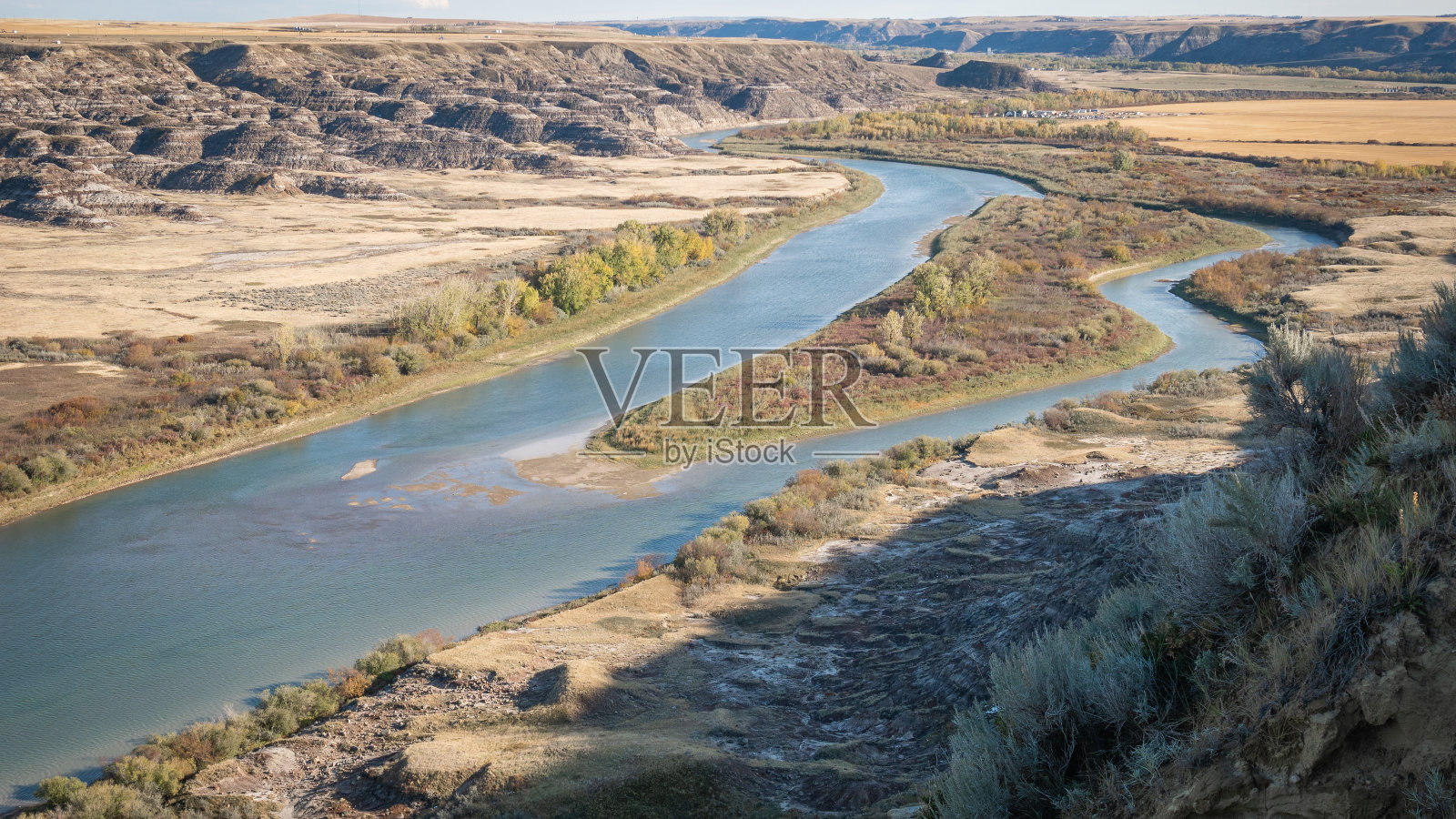 加拿大荒地沙漠般的景观照片摄影图片