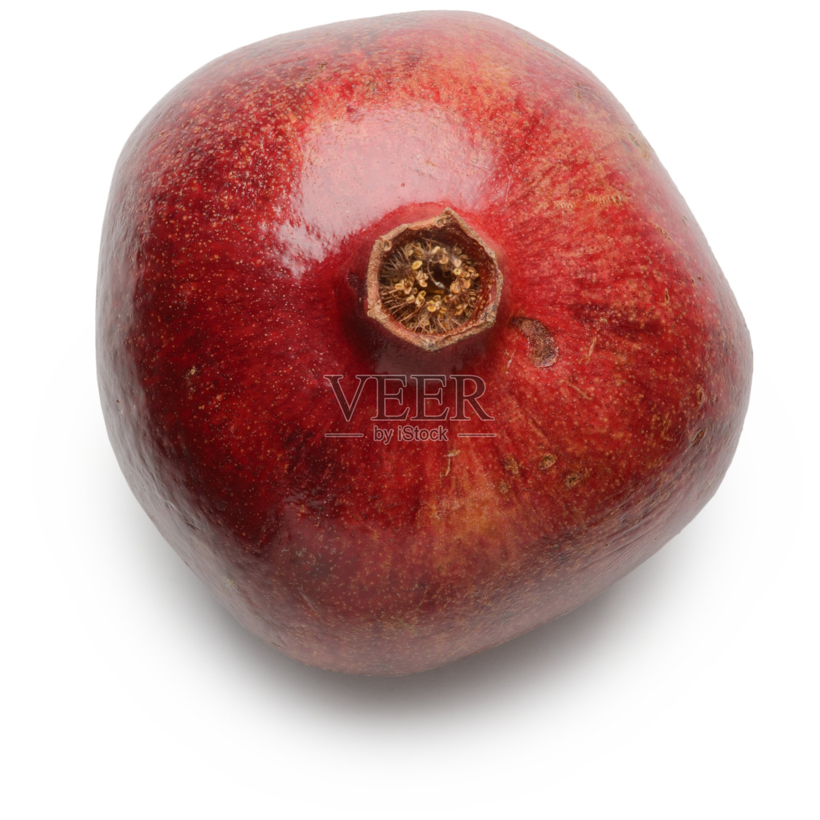 白色背景上的石榴果照片摄影图片