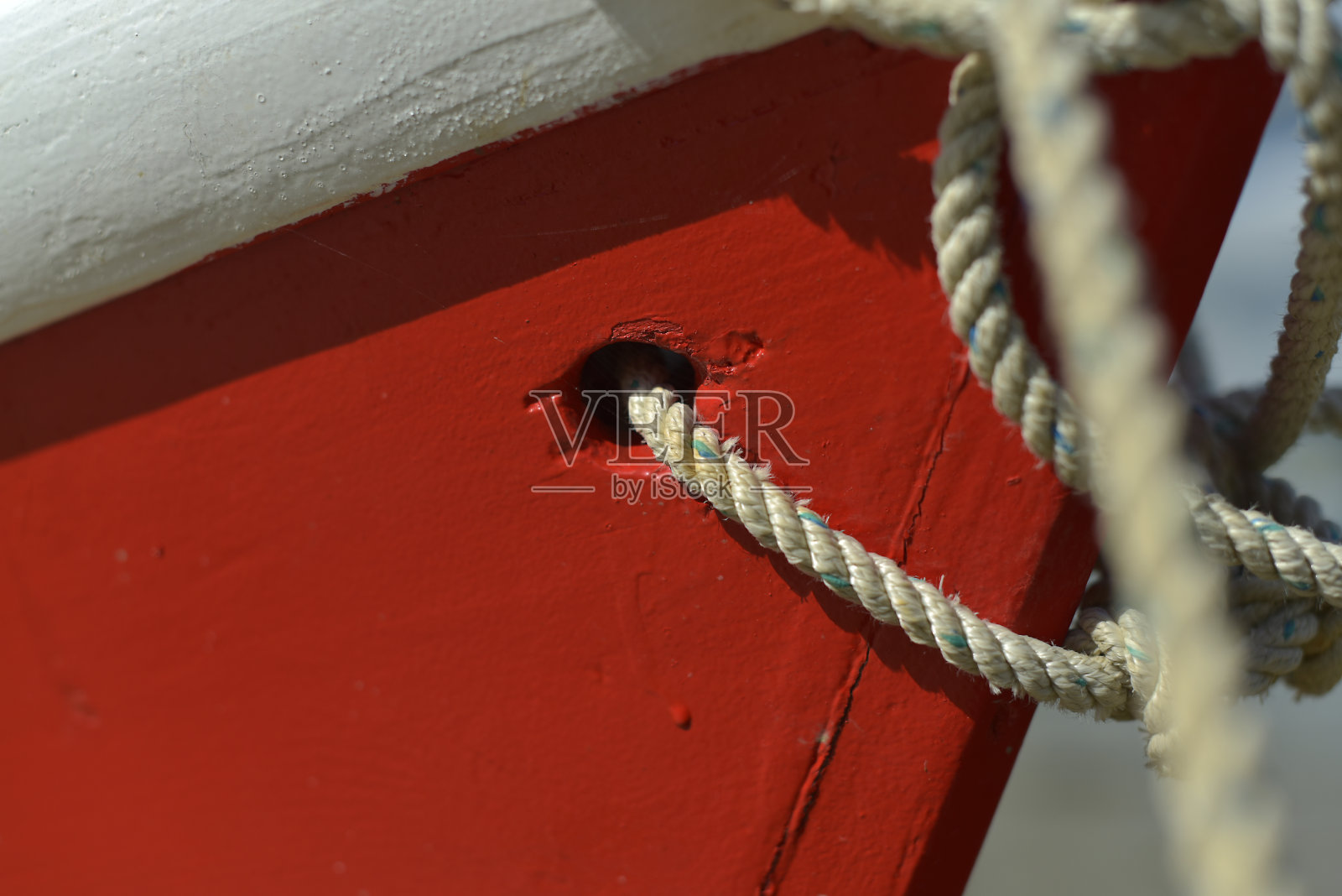 小木船绳照片摄影图片