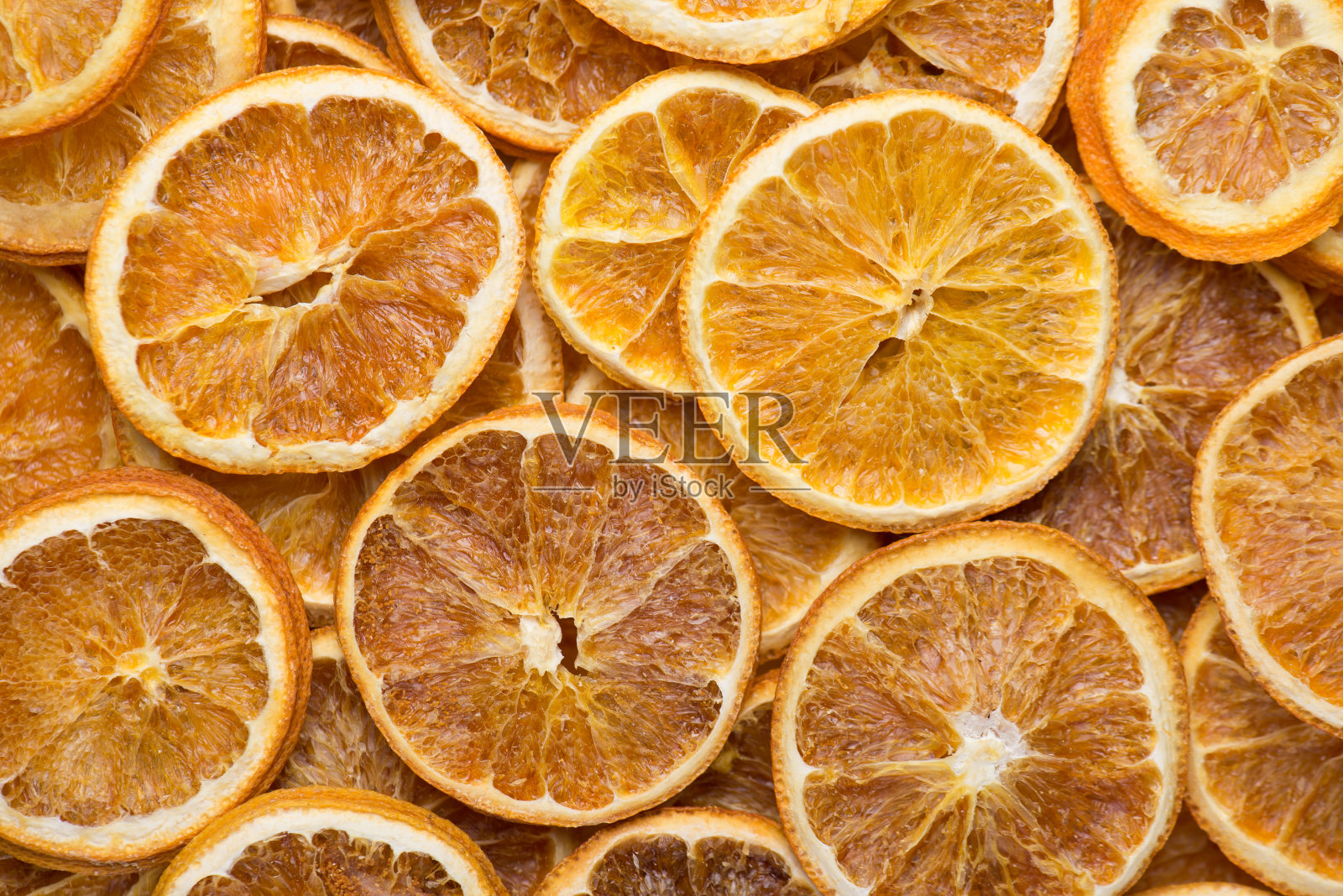 干果装饰概念。上面俯瞰近景平面照片的干橙子片背景照片摄影图片