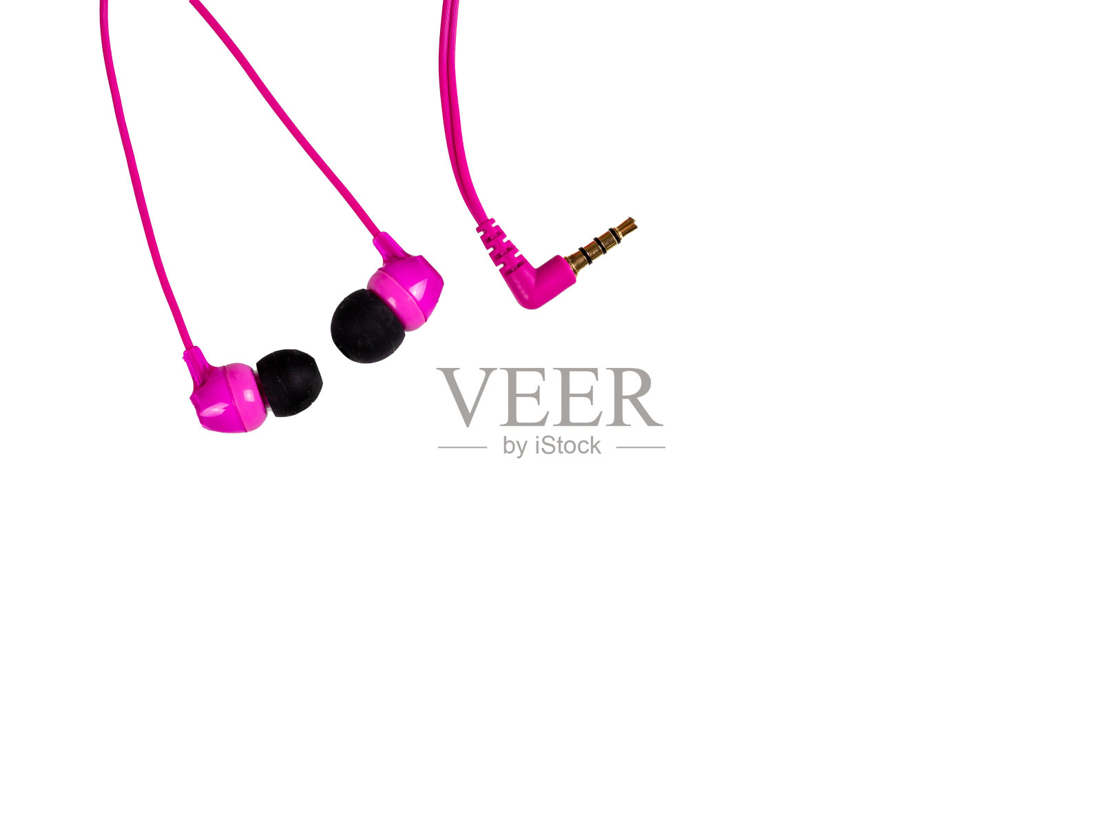 白色背景音乐线耳机照片摄影图片