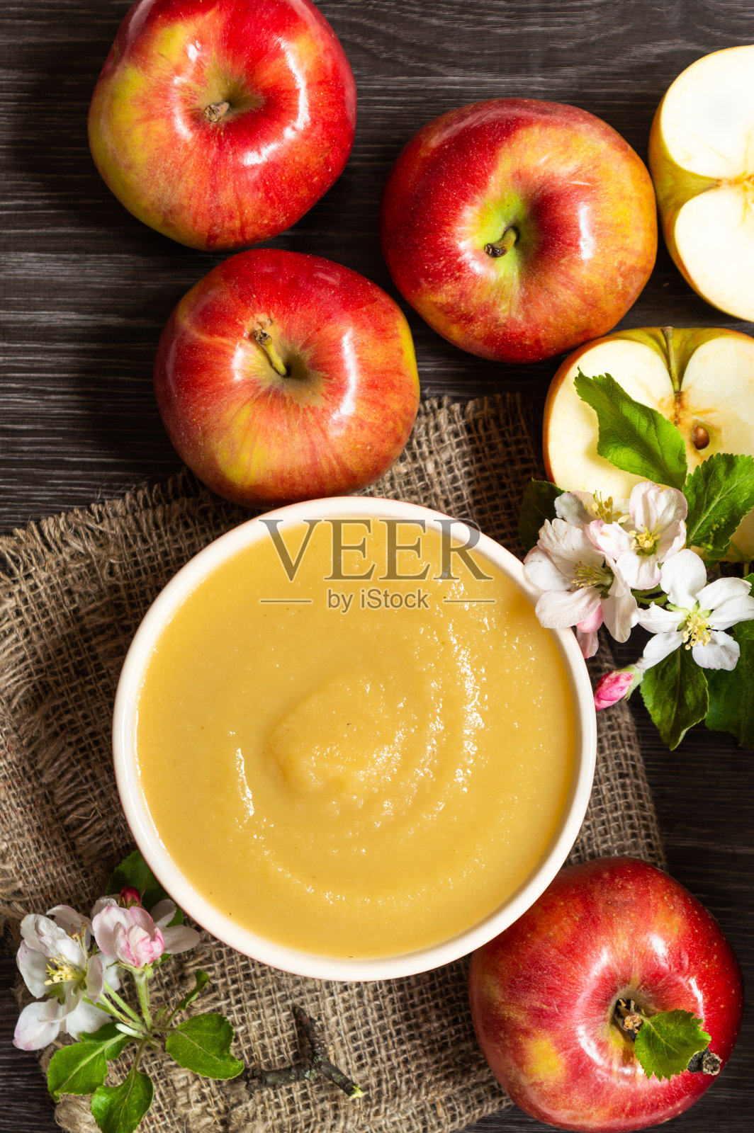 苹果酱照片摄影图片