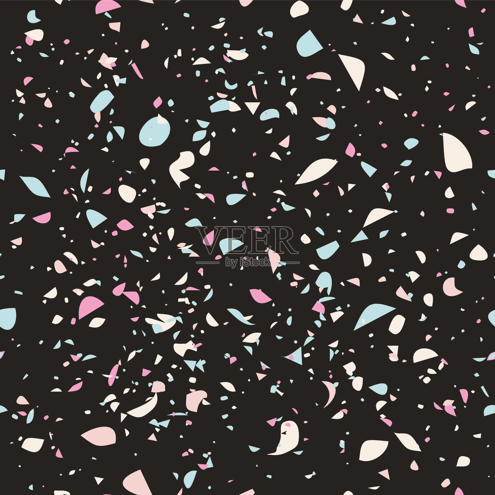 水磨石纹理无缝图案马赛克插画图片素材