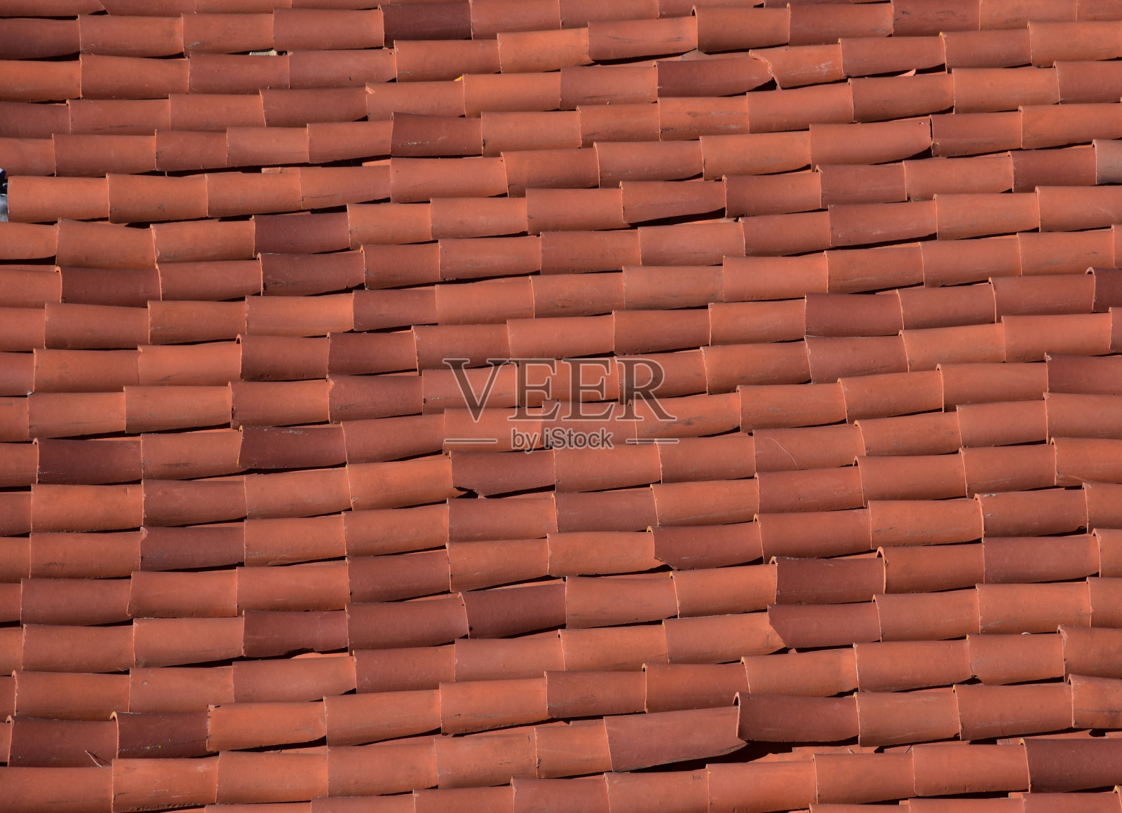 有图案和纹理的屋顶瓦片发现圣巴巴拉照片摄影图片