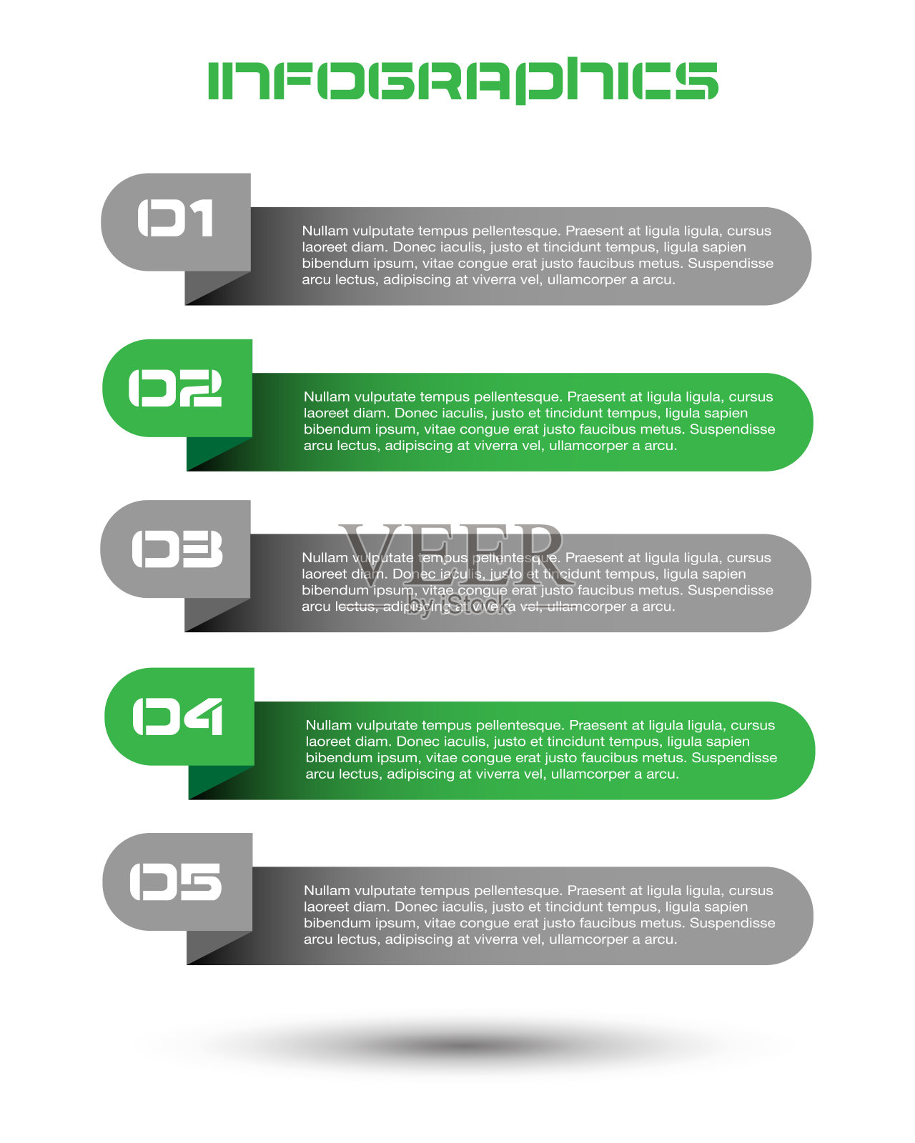 现代设计模板可以用于信息图形横幅的网页布局。插画图片素材