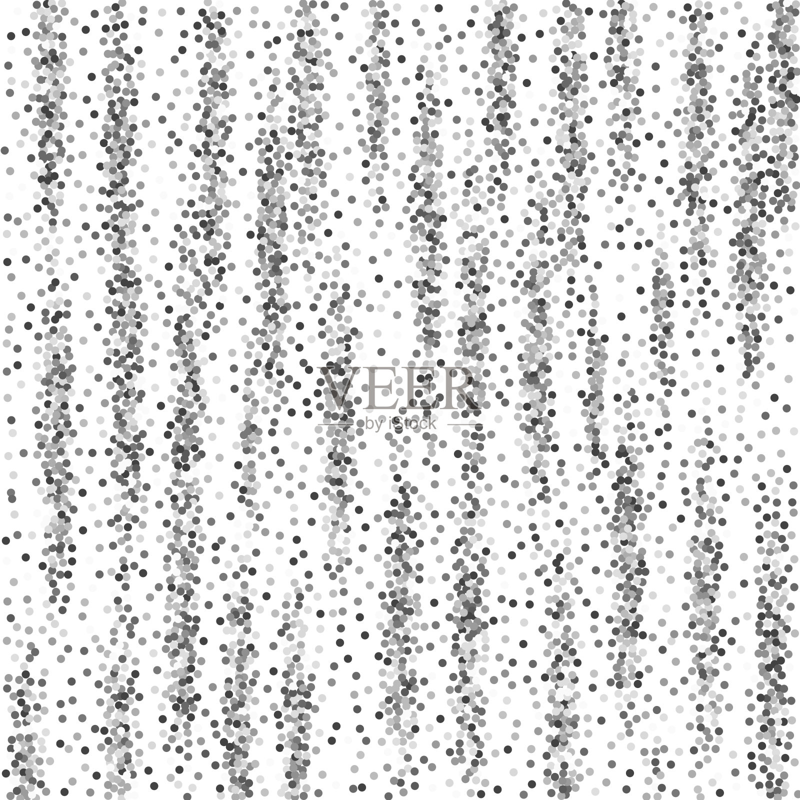 圆银光闪闪豪华闪闪的五彩纸屑。Sc插画图片素材