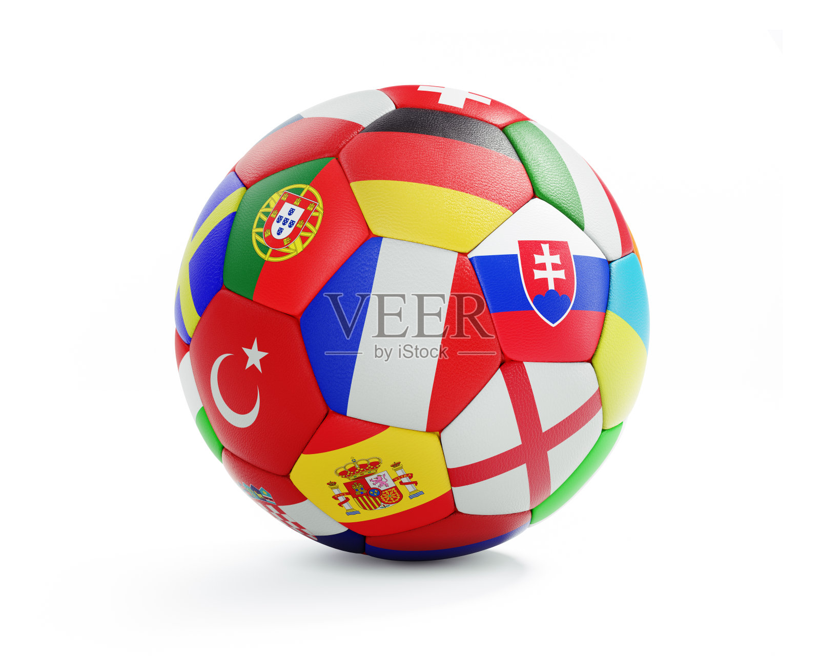 彩旗足球照片摄影图片