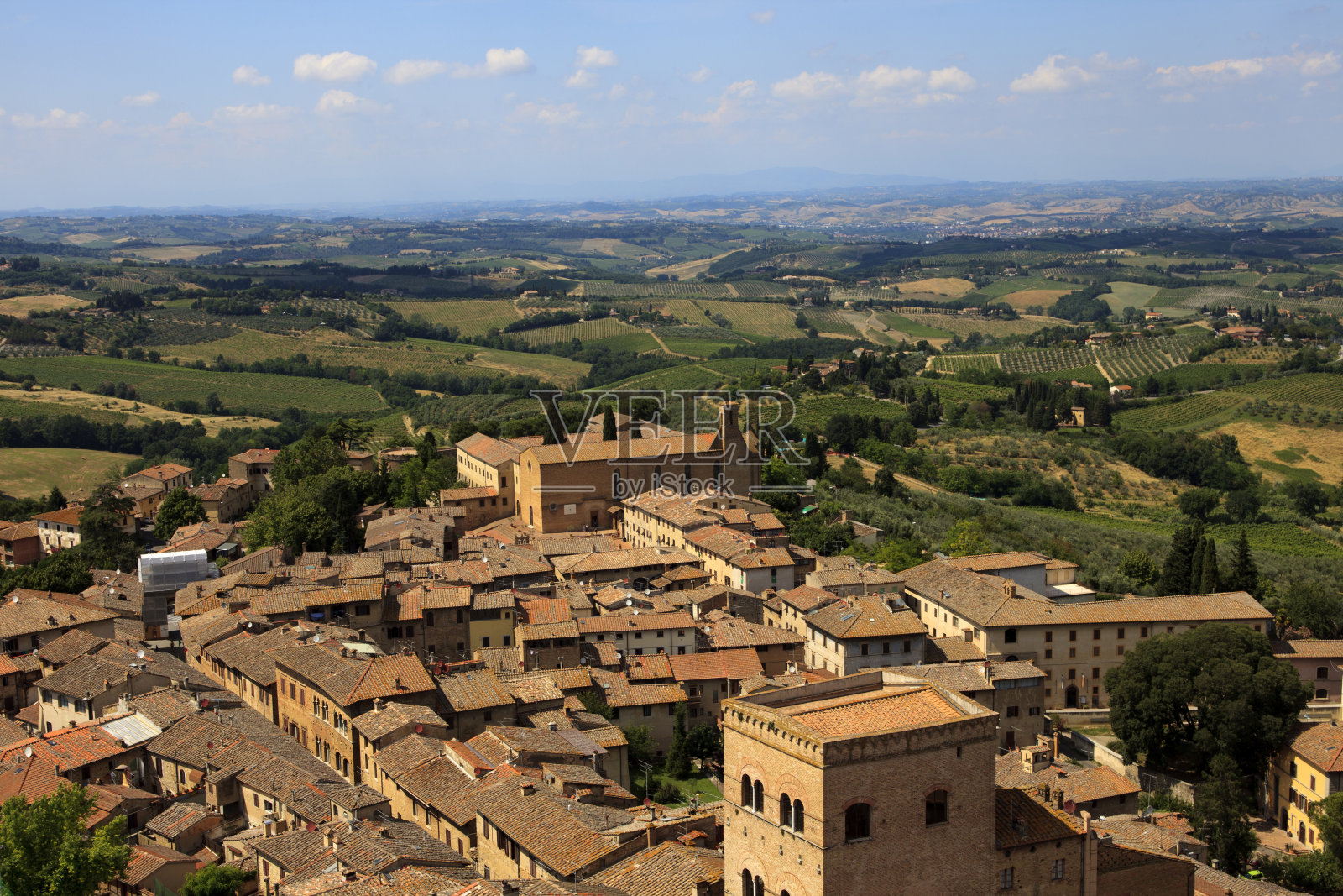 圣吉米尼亚诺，托斯卡纳，意大利照片摄影图片