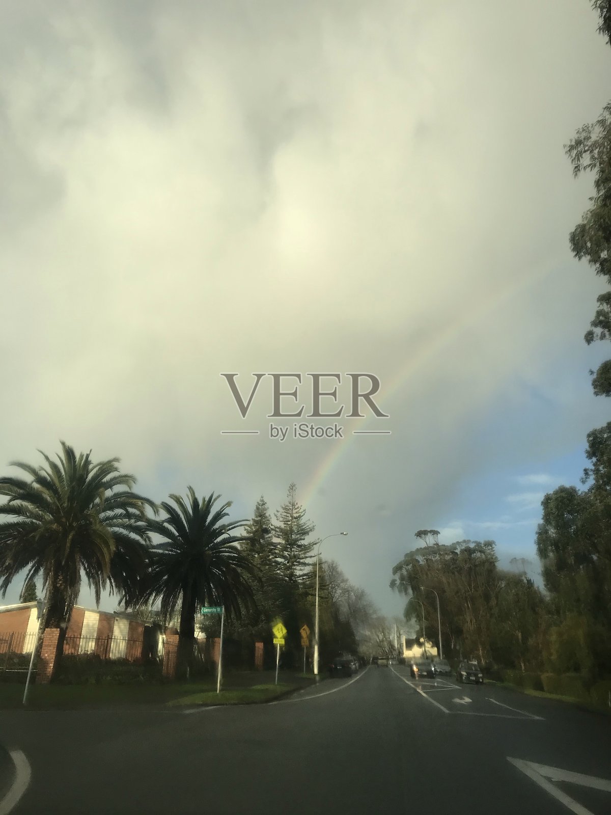 新西兰的彩虹照片摄影图片