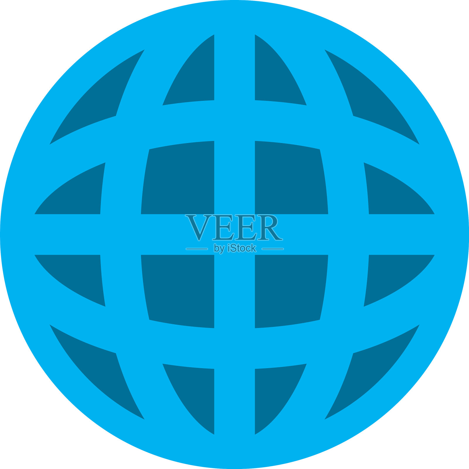 孤立的全局球体平面样式图标图标素材