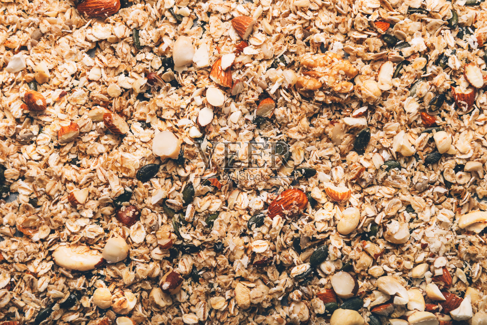 生无麸质自制格兰诺拉麦片照片摄影图片