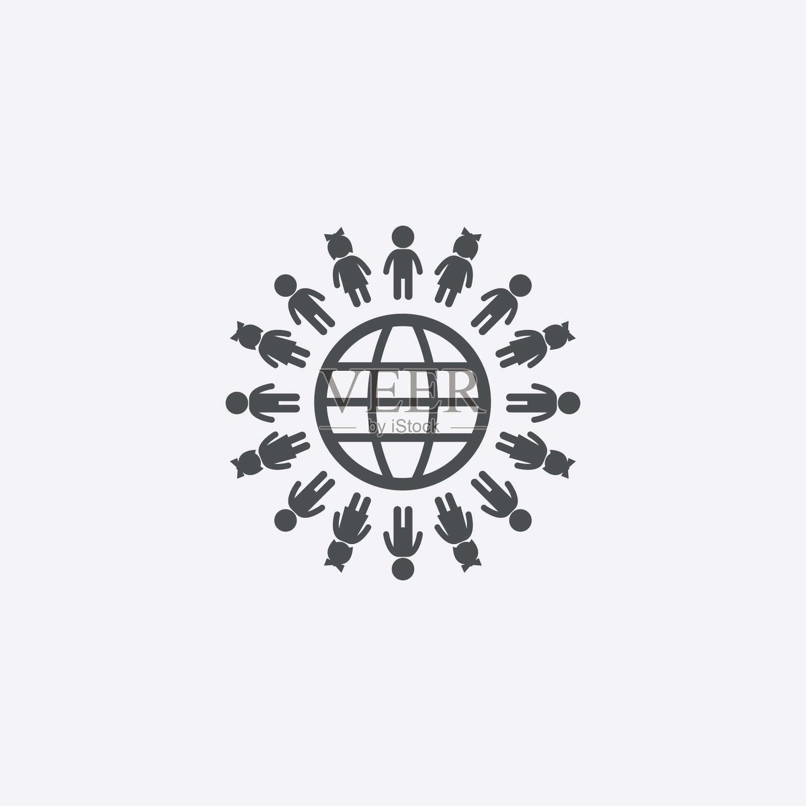 全球男孩女孩偶像插画图片素材