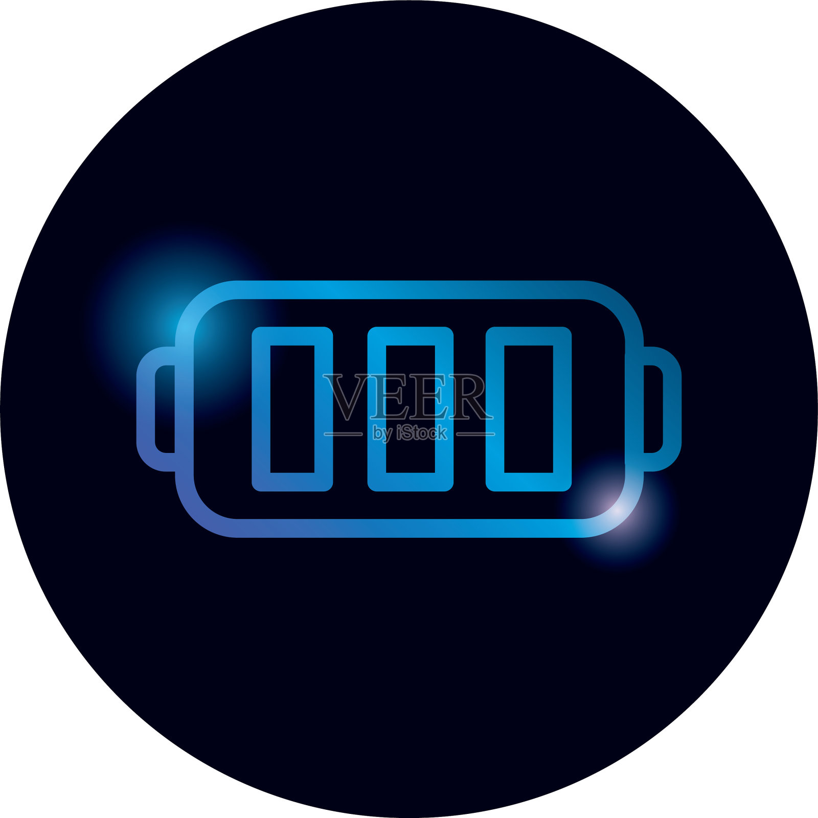 孤立电池梯度风格图标设计设计元素图片