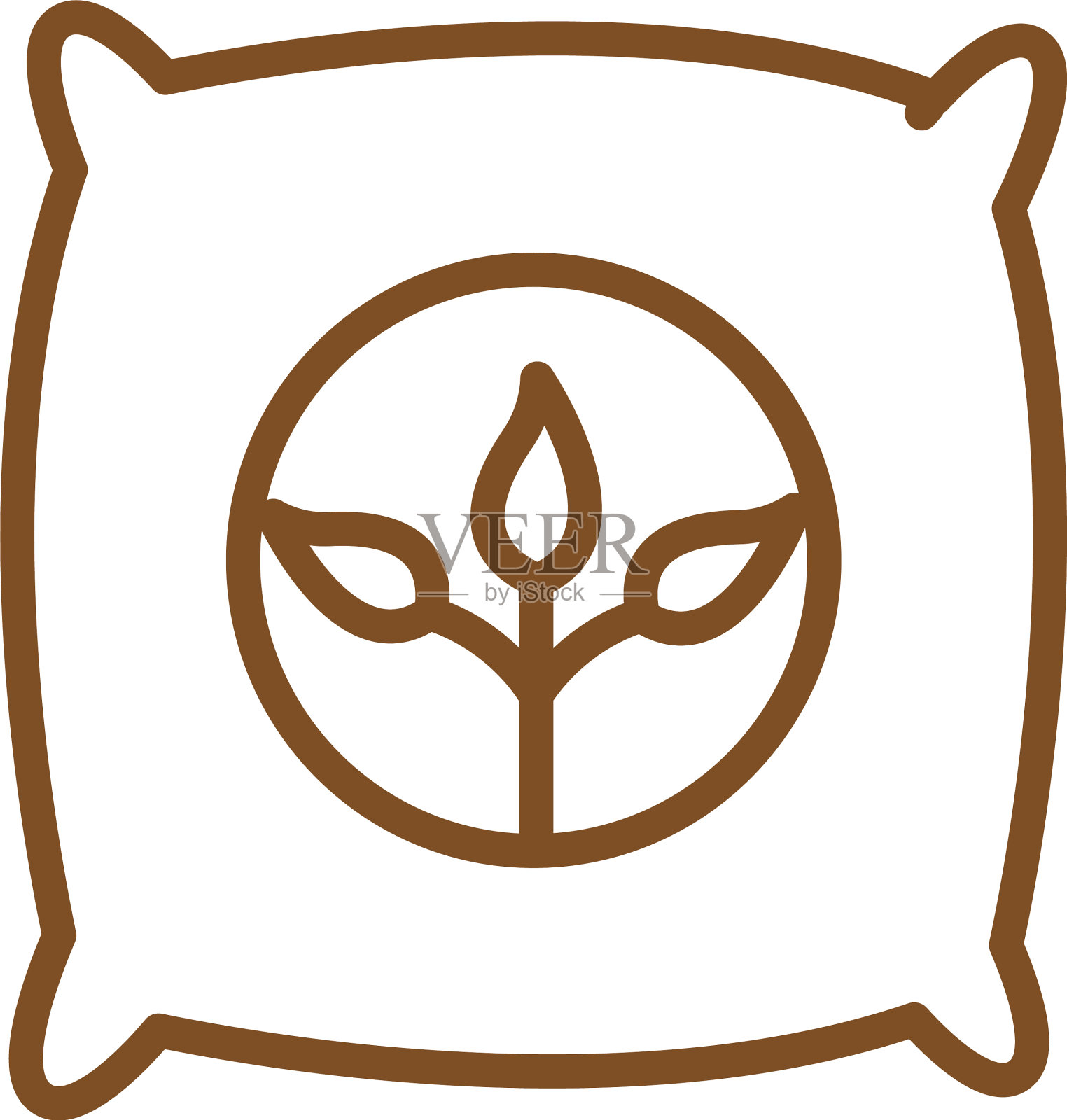 孤立种子袋线条风格图标设计插画图片素材