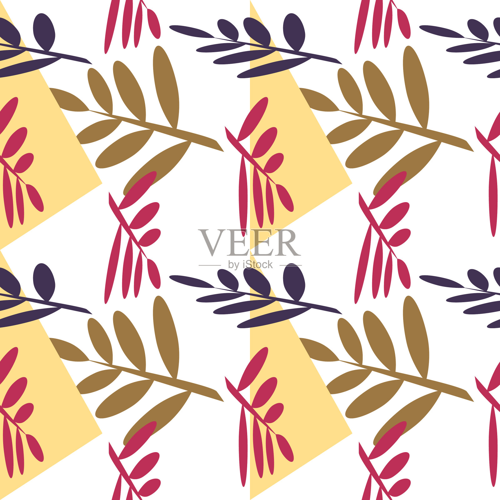 抽象无缝彩色几何图案插画图片素材