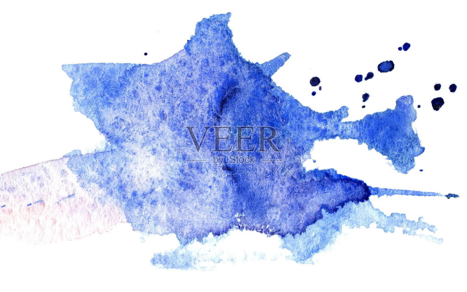 蓝色水彩背景照片摄影图片