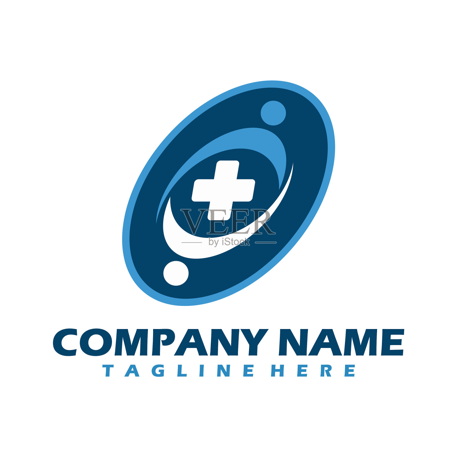 医疗标志交叉标志医疗中心标志插画图片素材