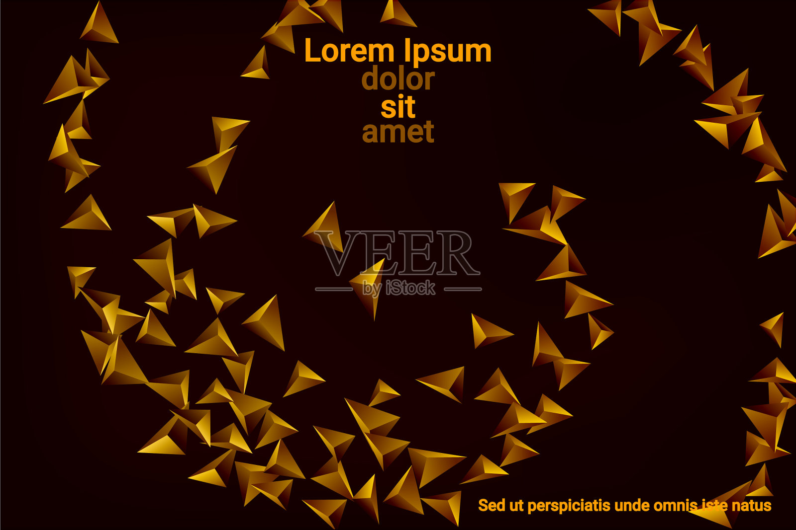 三角形的背景插画图片素材