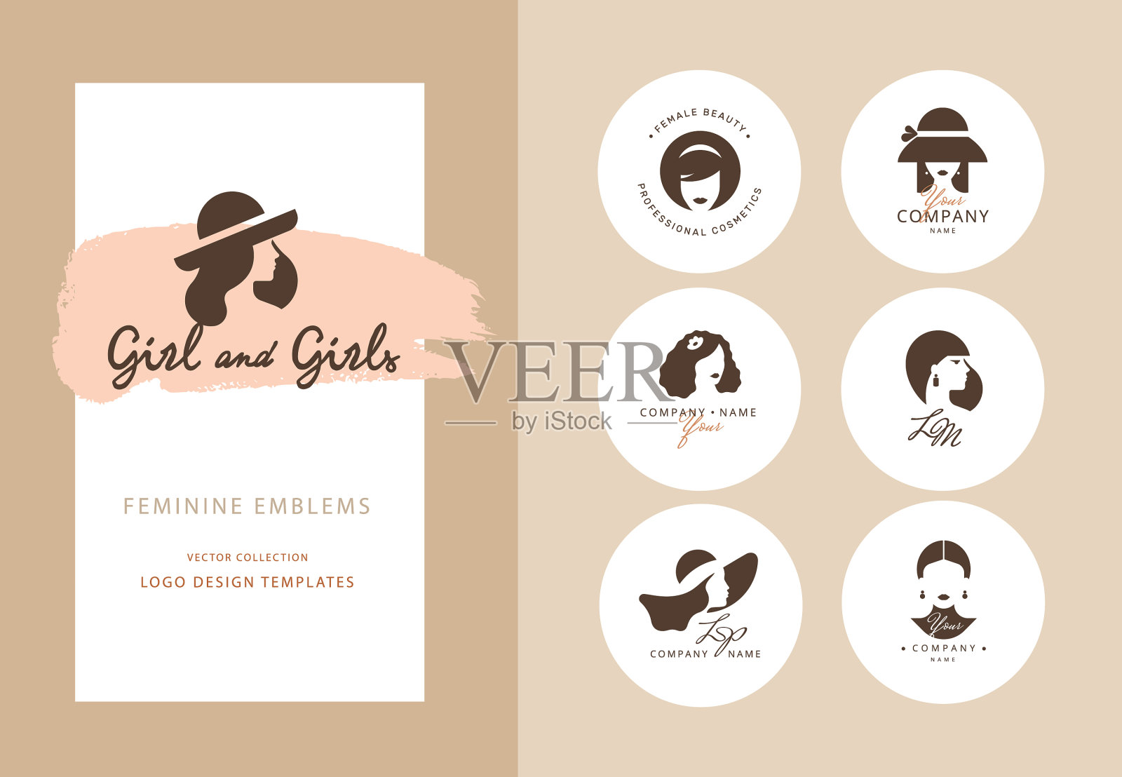 无缝模式剪影妇女在插画图片素材