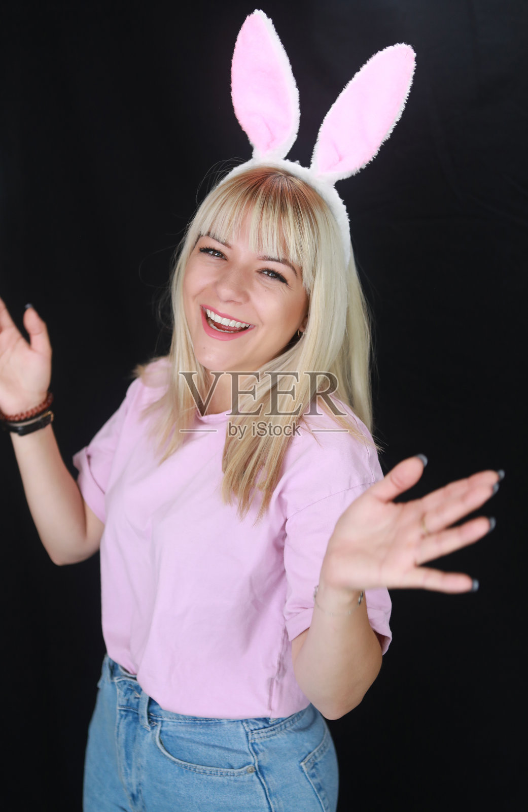 复活节美兔照片摄影图片