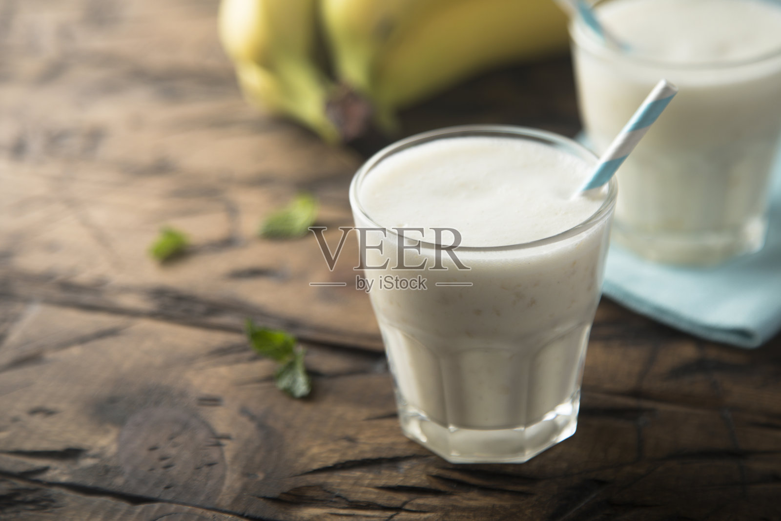 香蕉奶昔照片摄影图片