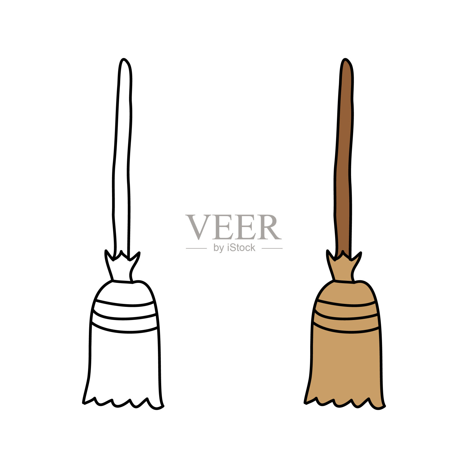 扫帚6插画图片素材