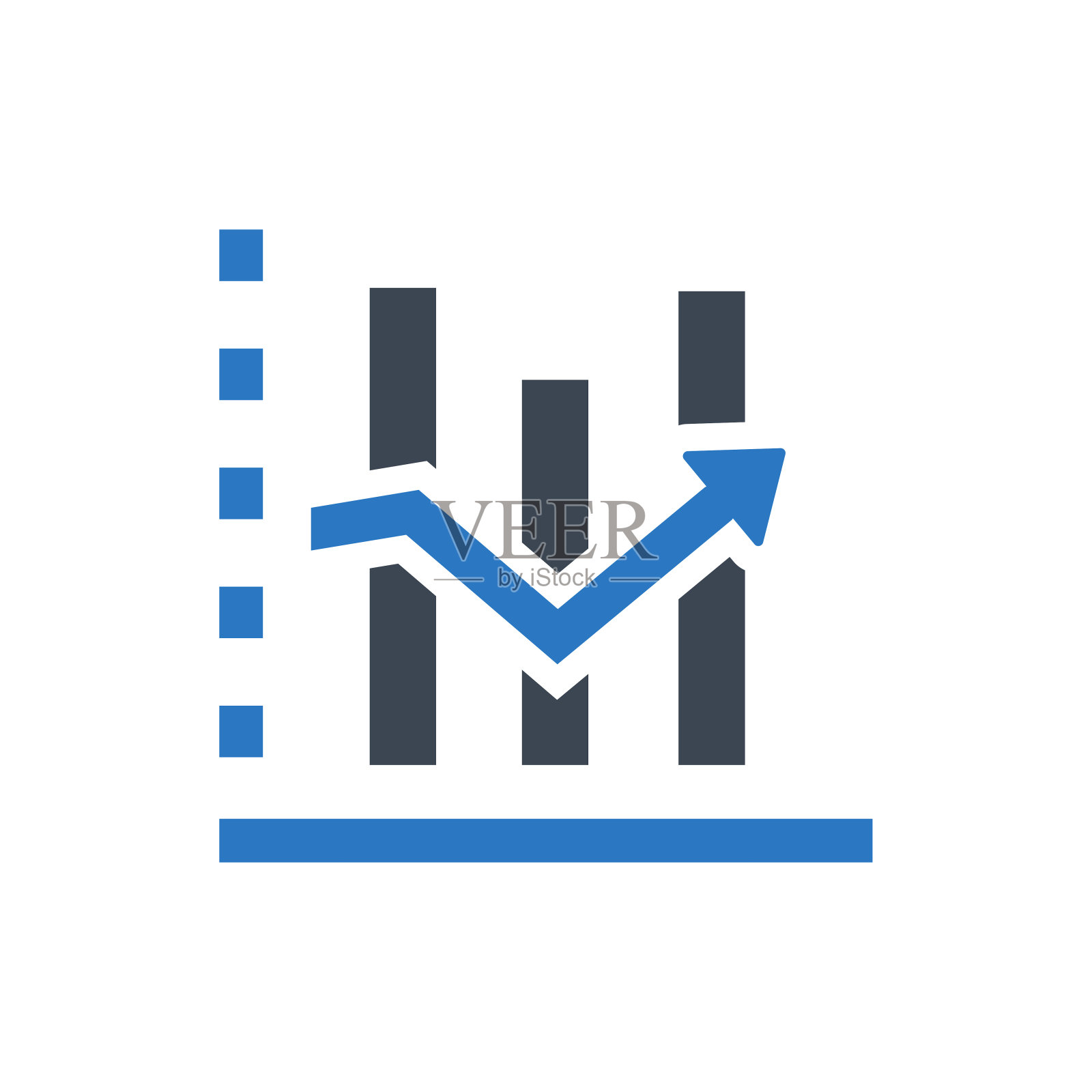 分析图标。图表，图表，分析(矢量图)插画图片素材