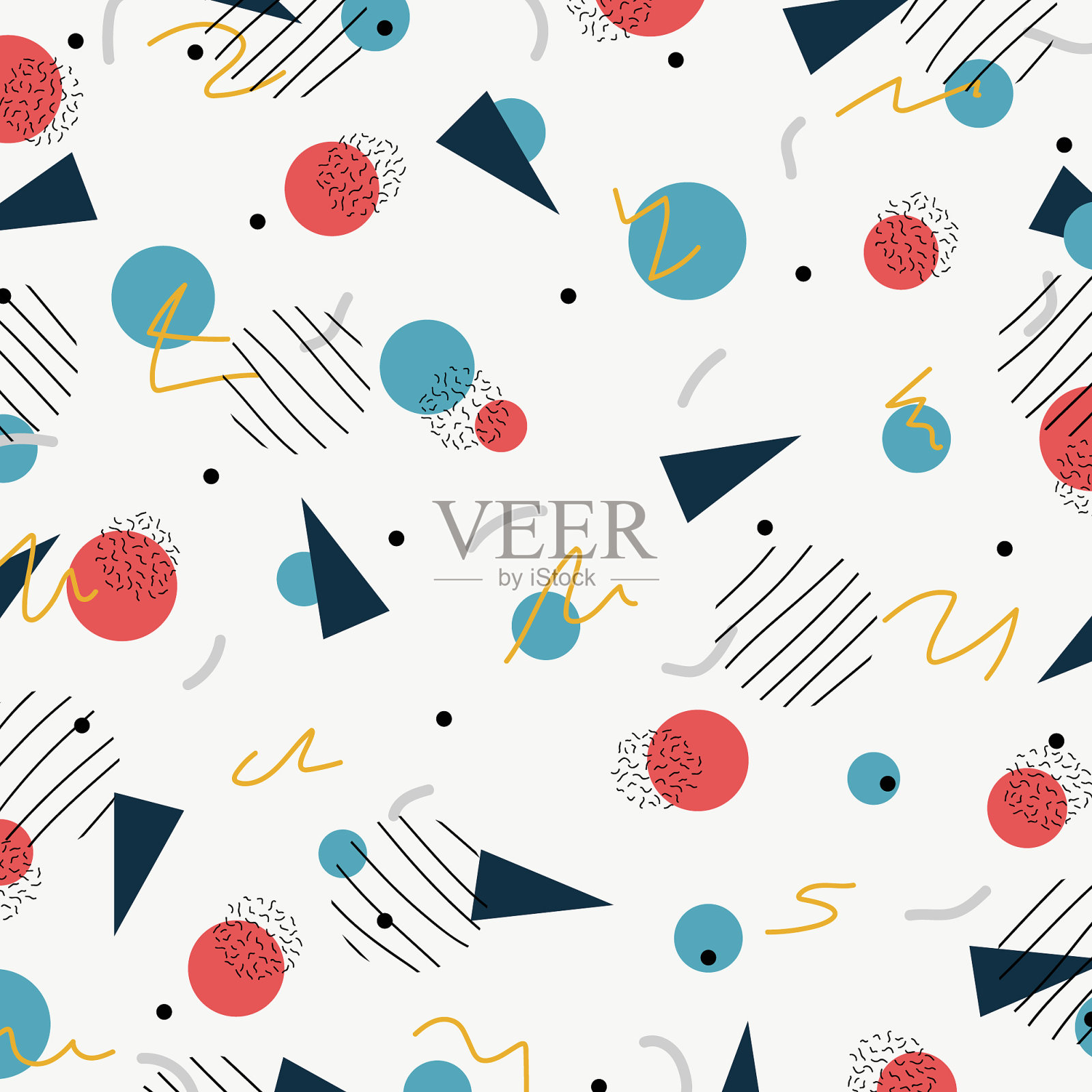 抽象创意设计几何简约插画图片素材