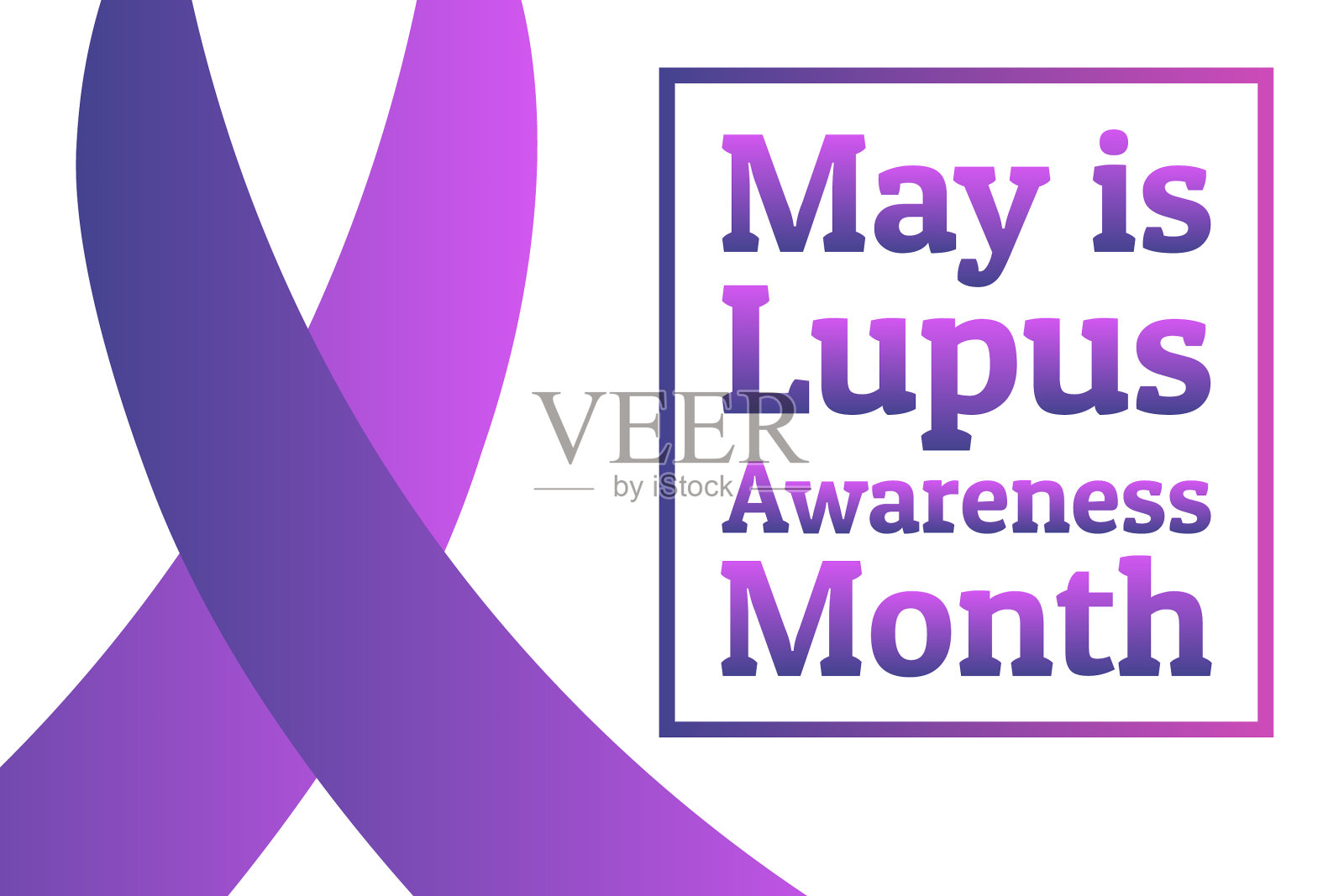 五月狼疮意识月假期概念插画图片素材