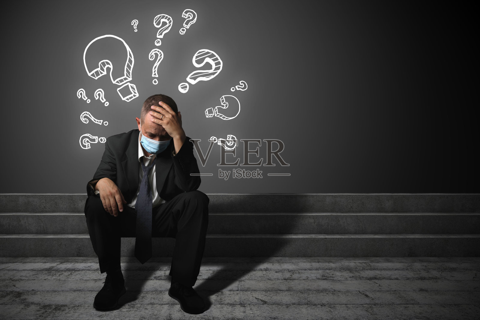 问题业务决策失业危机问题照片摄影图片