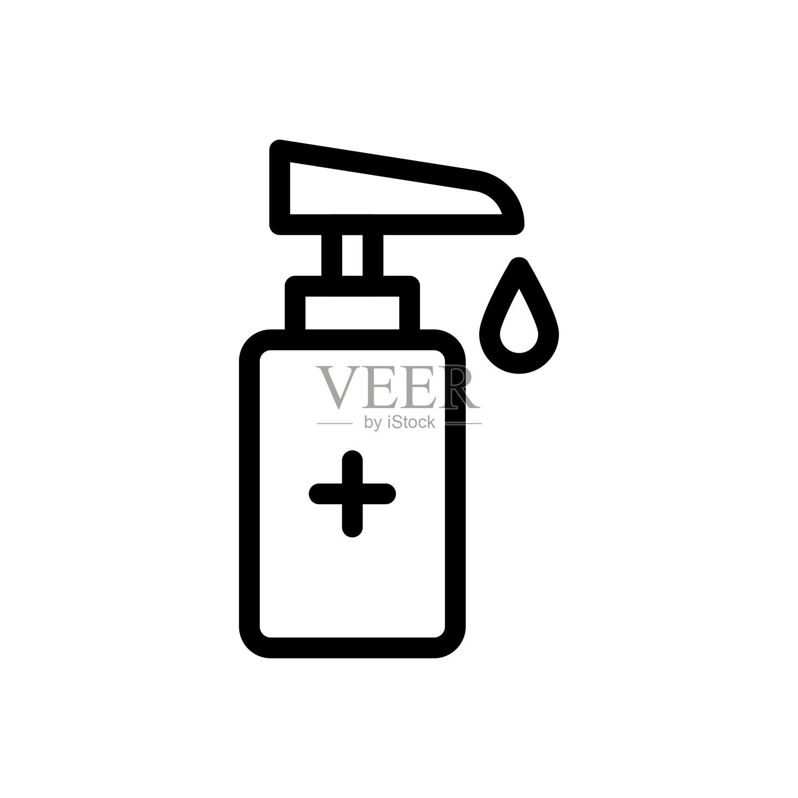 瓶插画图片素材