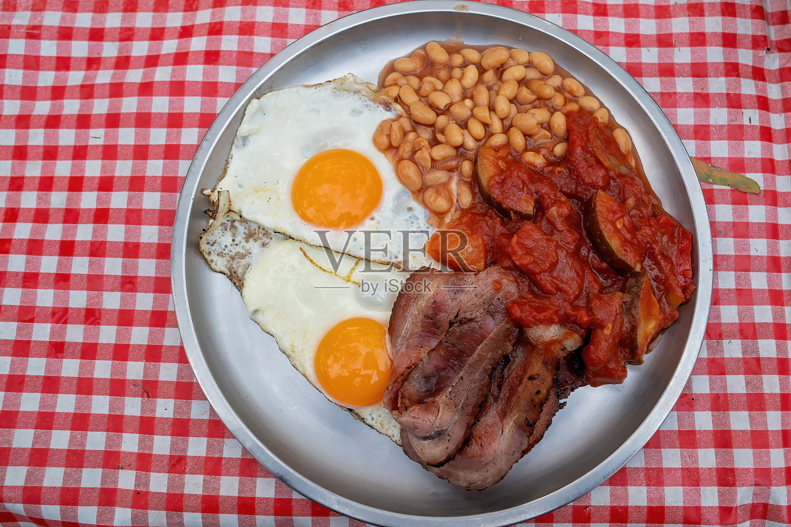 布什篝火早餐照片摄影图片