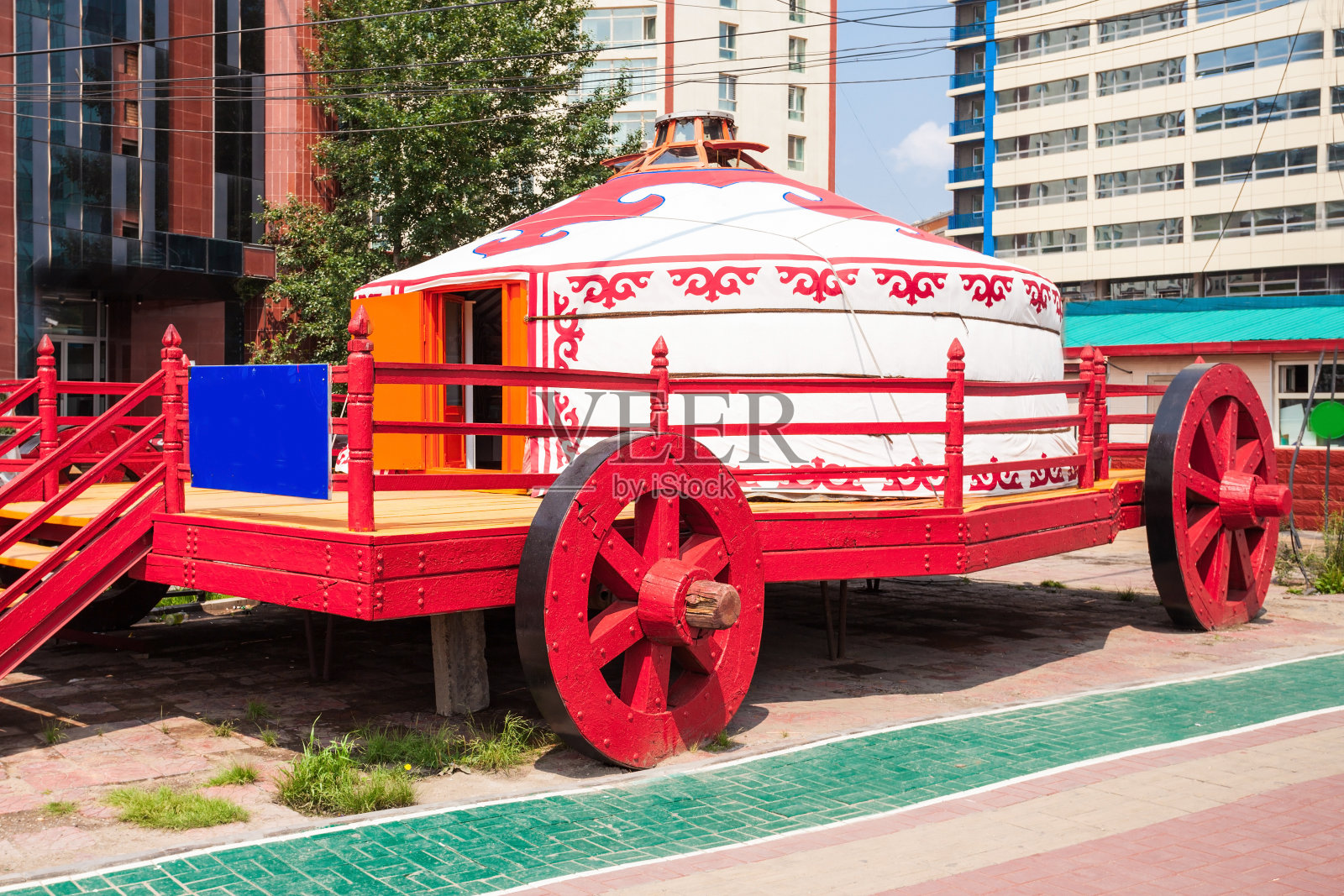 乌兰巴托的蒙古包照片摄影图片