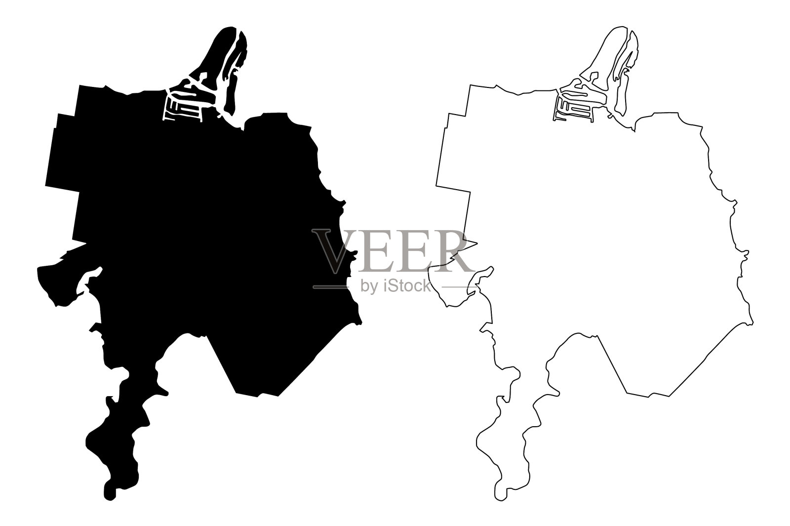 澳大利亚新南威尔士州麦夸里港市插画图片素材