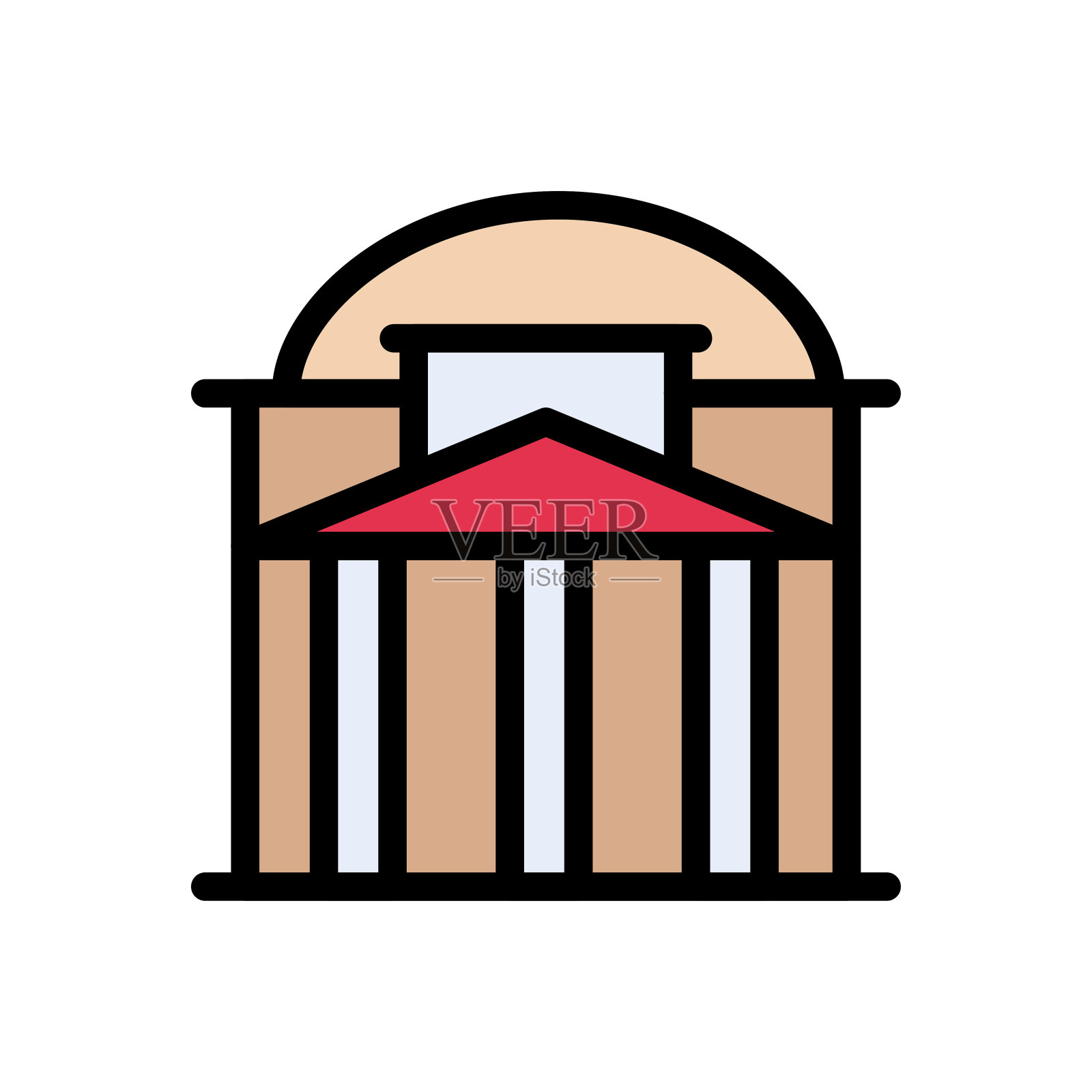 纪念碑插画图片素材