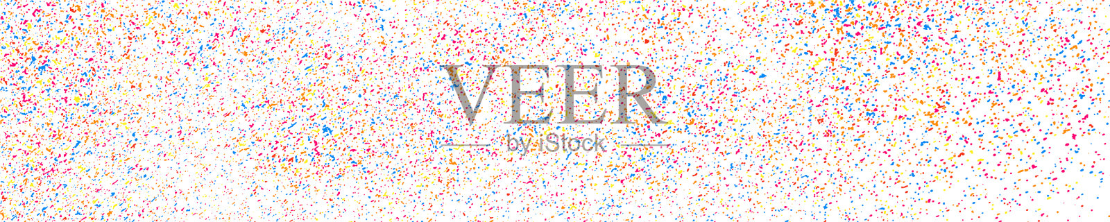 抽象的五彩纸屑爆炸插画图片素材