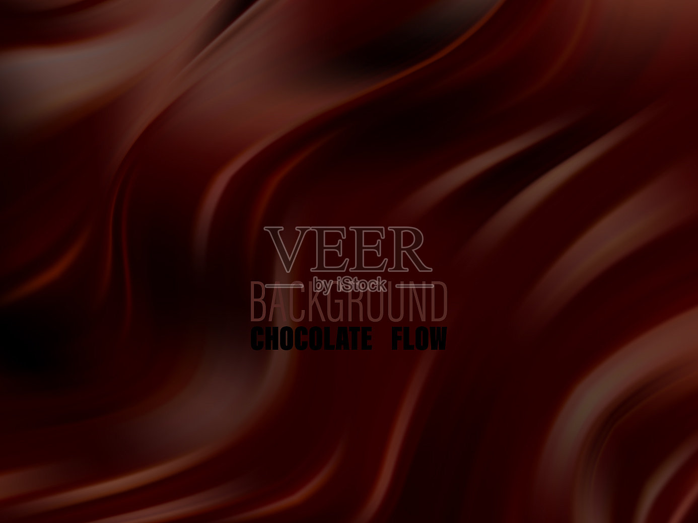 波状液态巧克力背景现代插画图片素材
