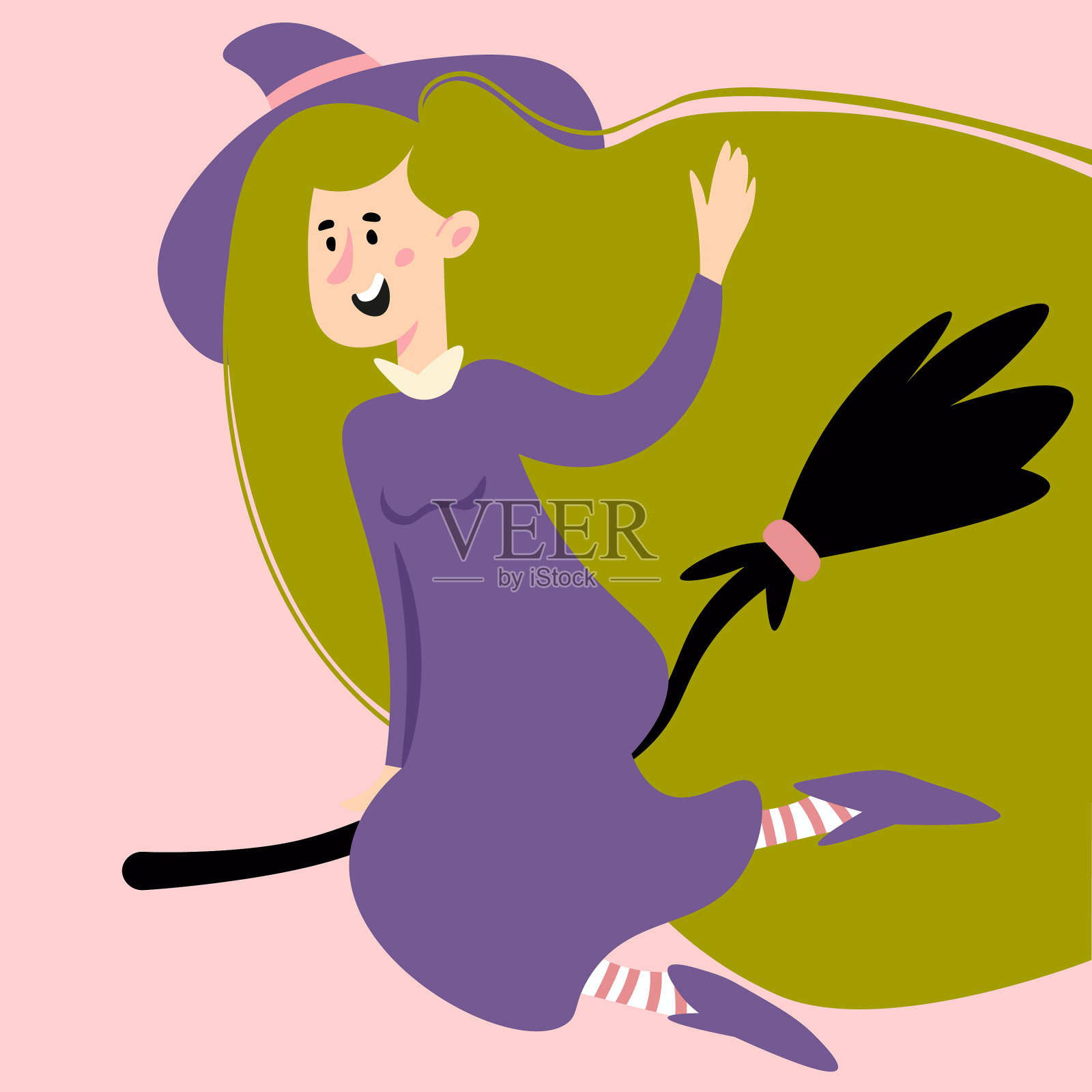 可爱的万圣节木乃伊的颜色插画图片素材